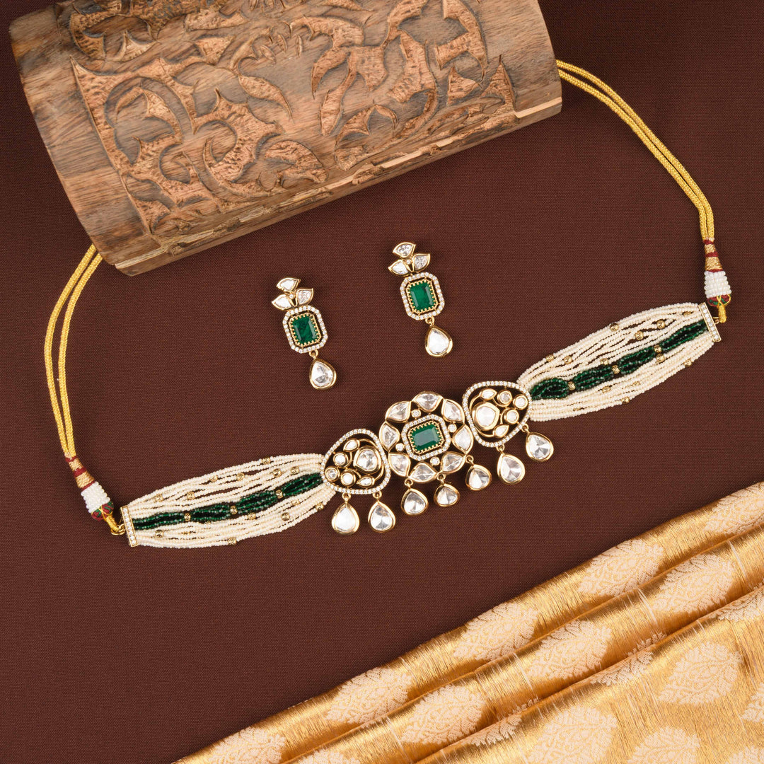 Mahika Polki Choker Set