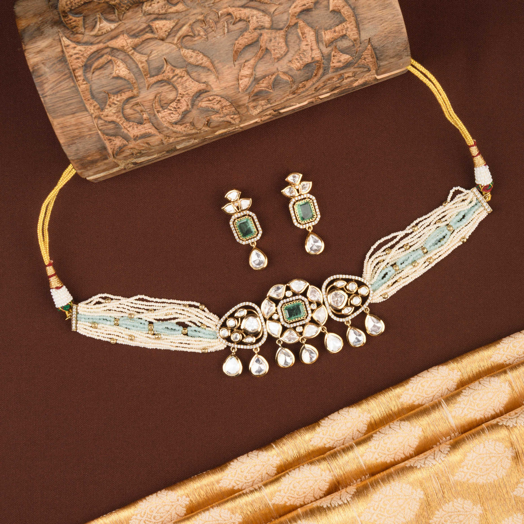 Mahika Polki Choker Set