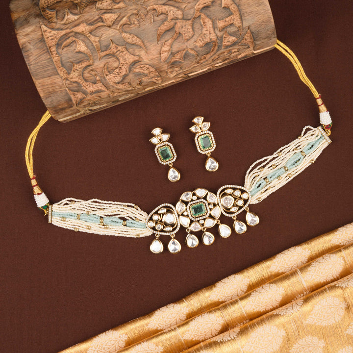 Mahika Polki Choker Set