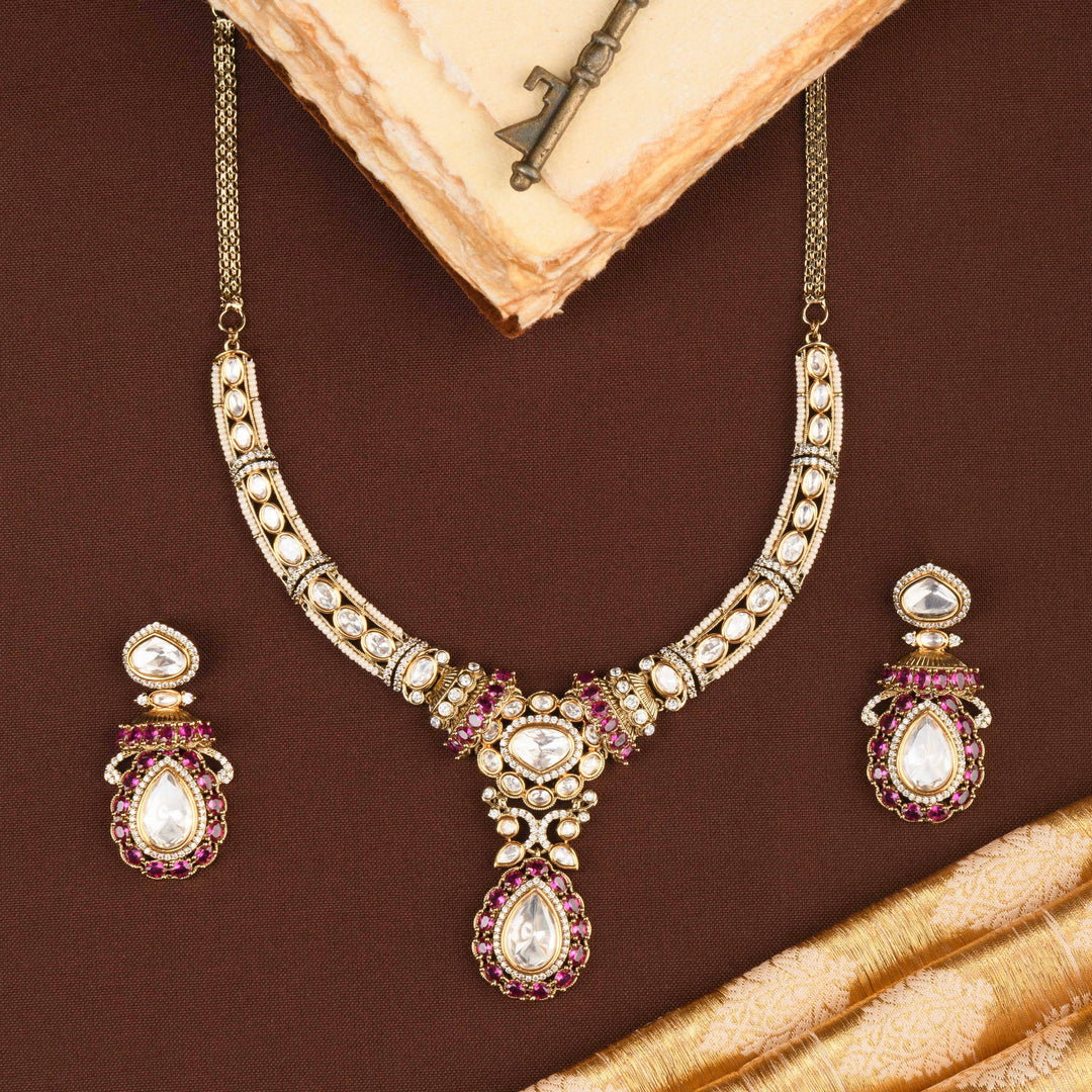 Dhriti Polki Necklace Set