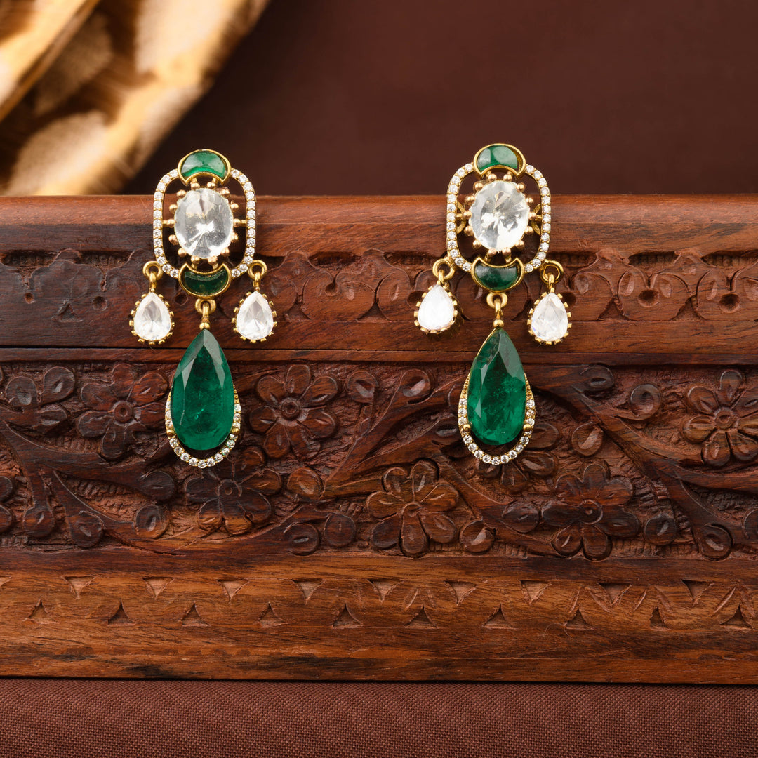 Nysa Emerald Polki Choker Set