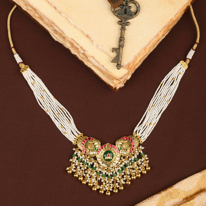 Bhavika Polki Necklace Set