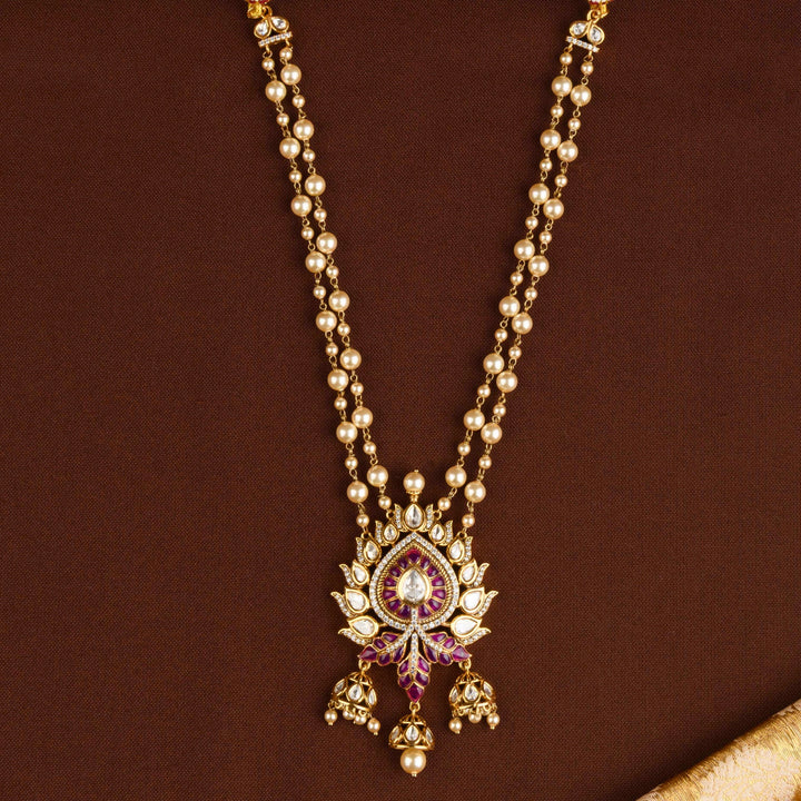 Noor Polki and Pearl Necklace Set