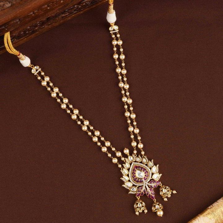 Noor Polki and Pearl Necklace Set