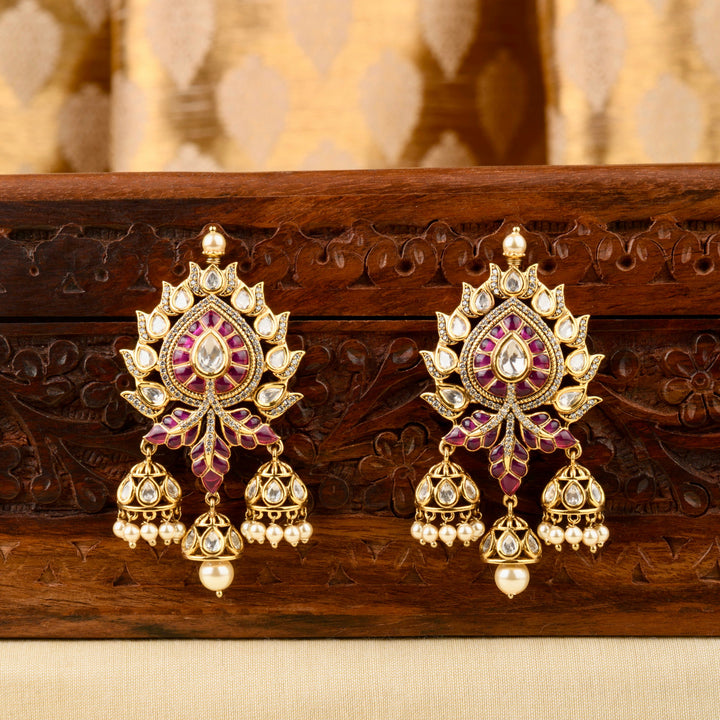 Noor Polki and Pearl Necklace Set