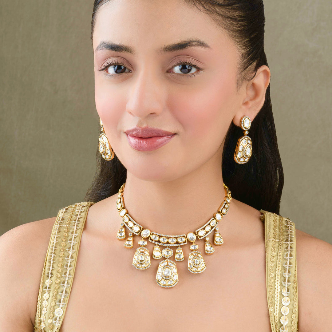 Ziyaara Polki Necklace Set