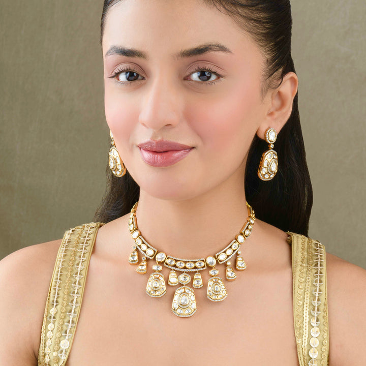 Ziyaara Polki Necklace Set