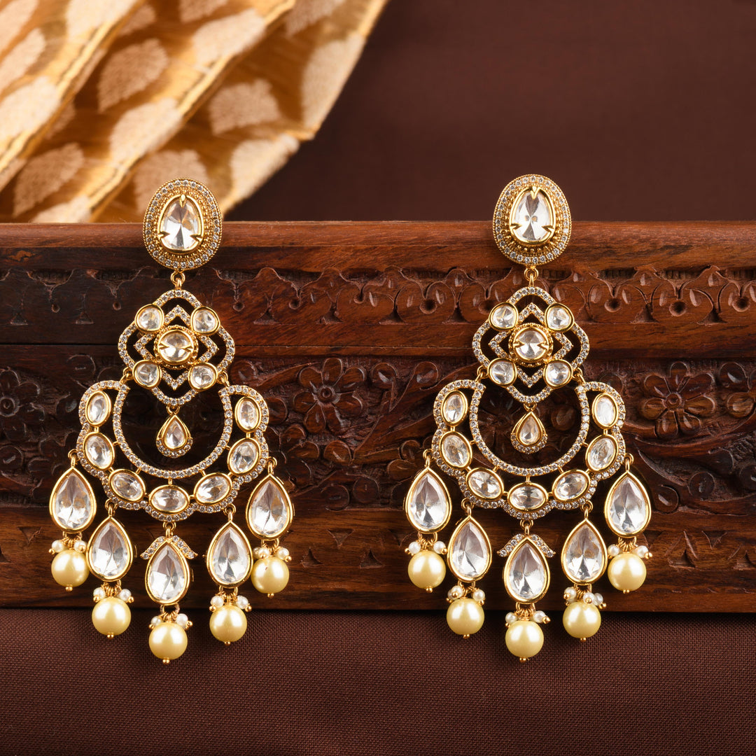 Mairaah Polki and Pearl Necklace Set