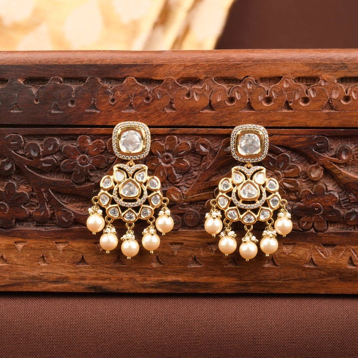 Mihira Polki and Pearl Necklace Set