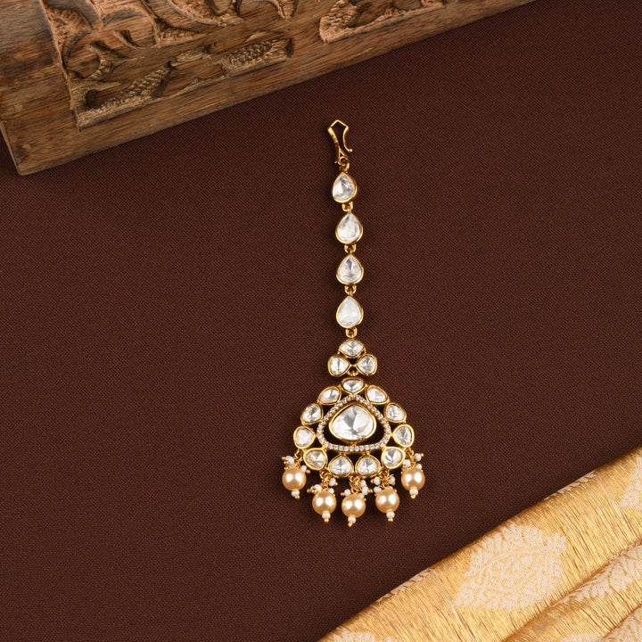 Noorani Polki and Pearl Necklace Set