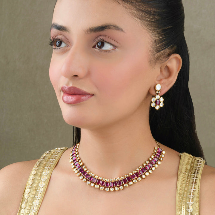 Evara Polki Choker Set