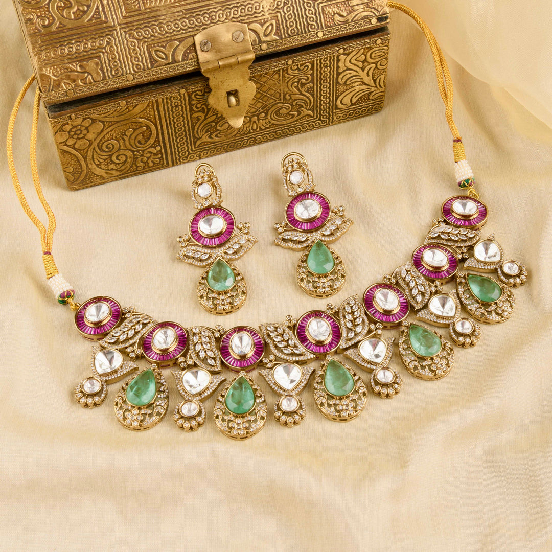 Raziya Polki Necklace Set
