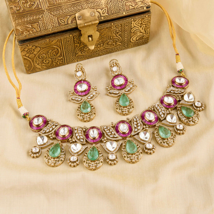 Raziya Polki Necklace Set
