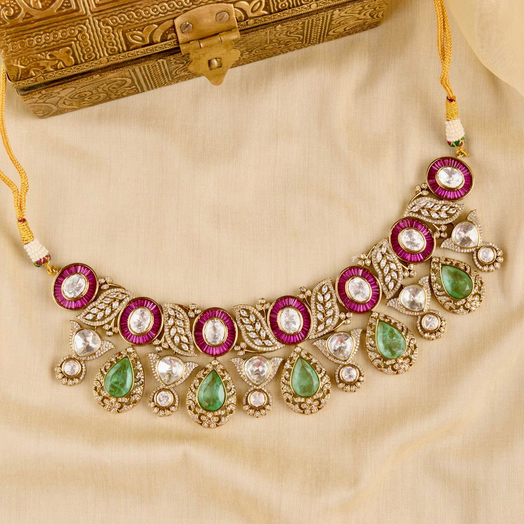 Raziya Polki Necklace Set
