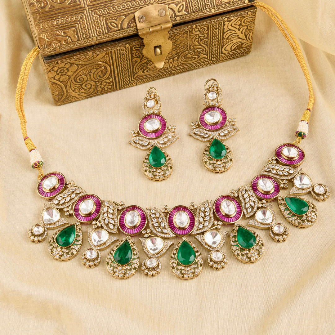 Raziya Polki Necklace Set