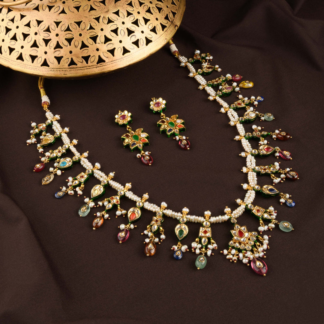 Radhika Navratan Necklace Set