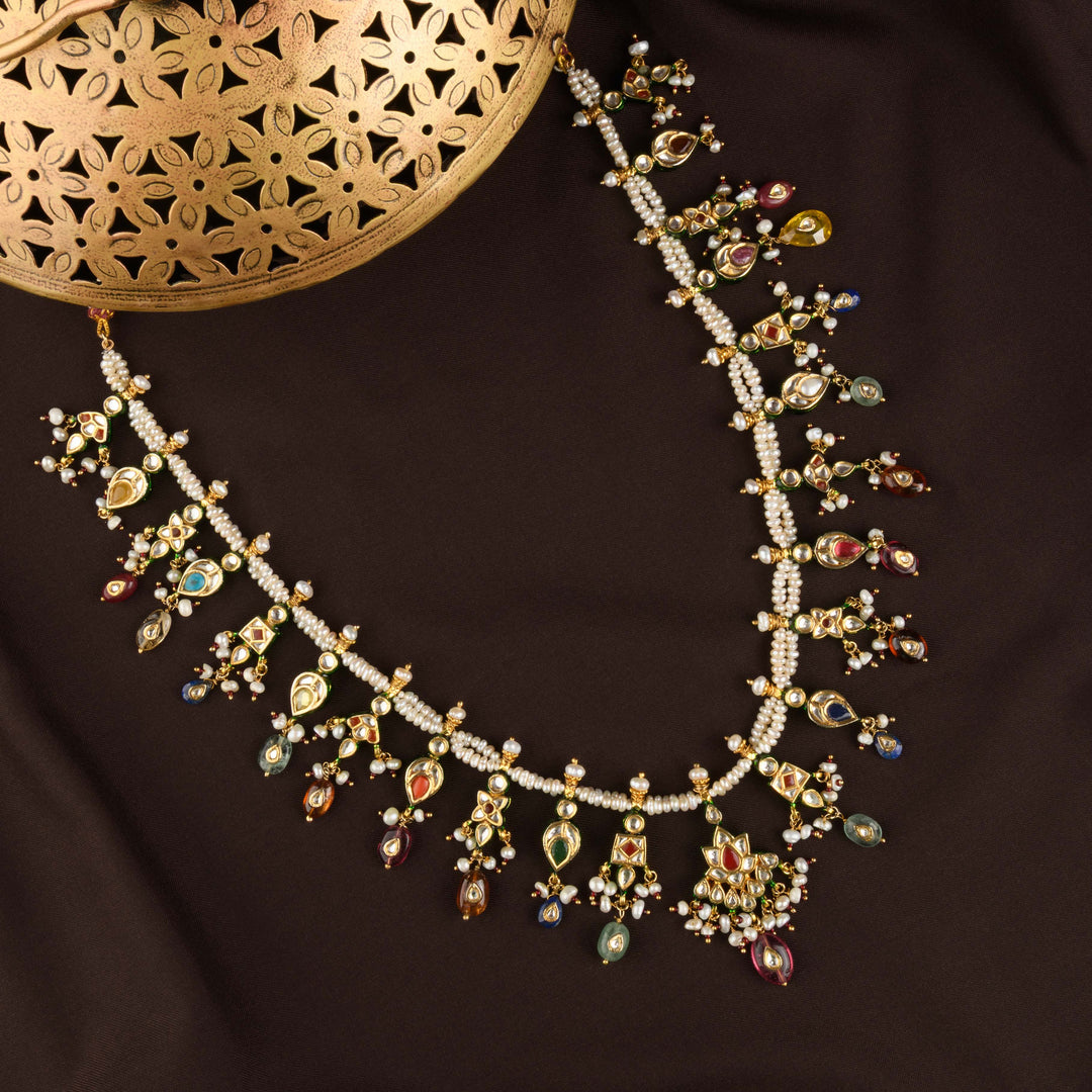 Radhika Navratan Necklace Set