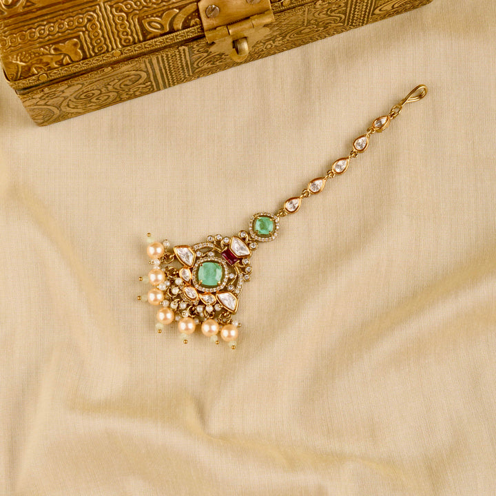 Orin Polki and Pearl Necklace Set