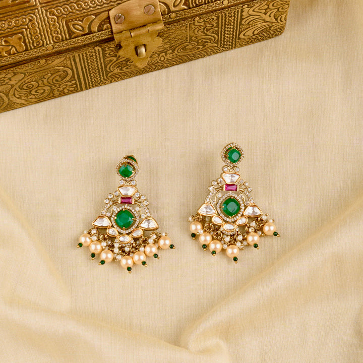 Orin Polki and Pearl Necklace Set