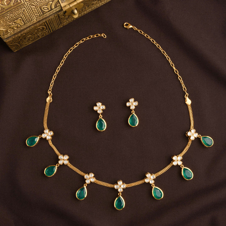 Aliya Polki Necklace Set