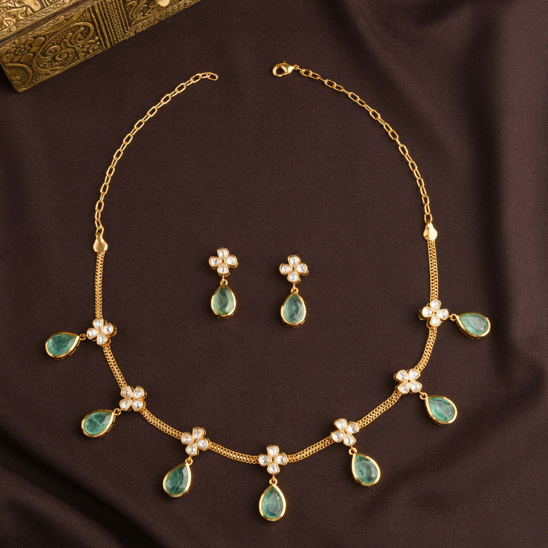 Aliya Polki Necklace Set
