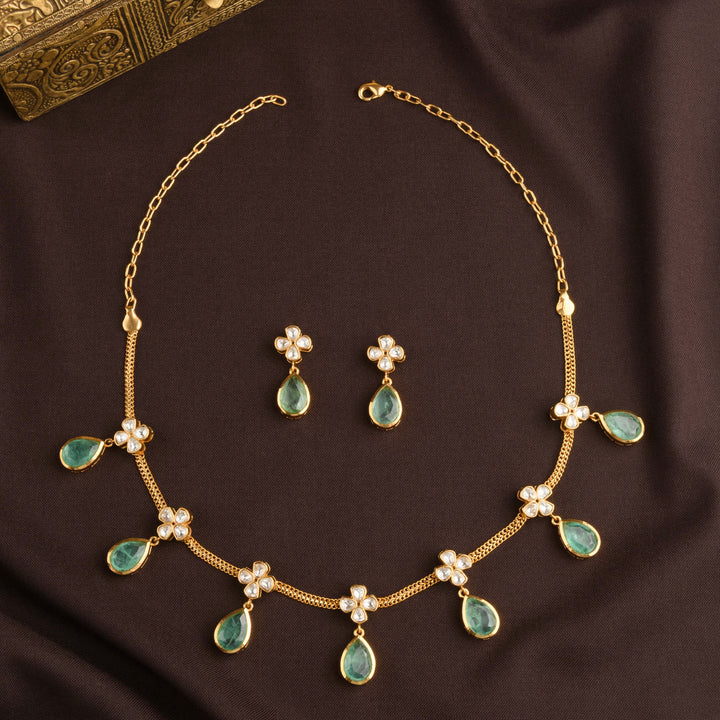 Aliya Polki Necklace Set