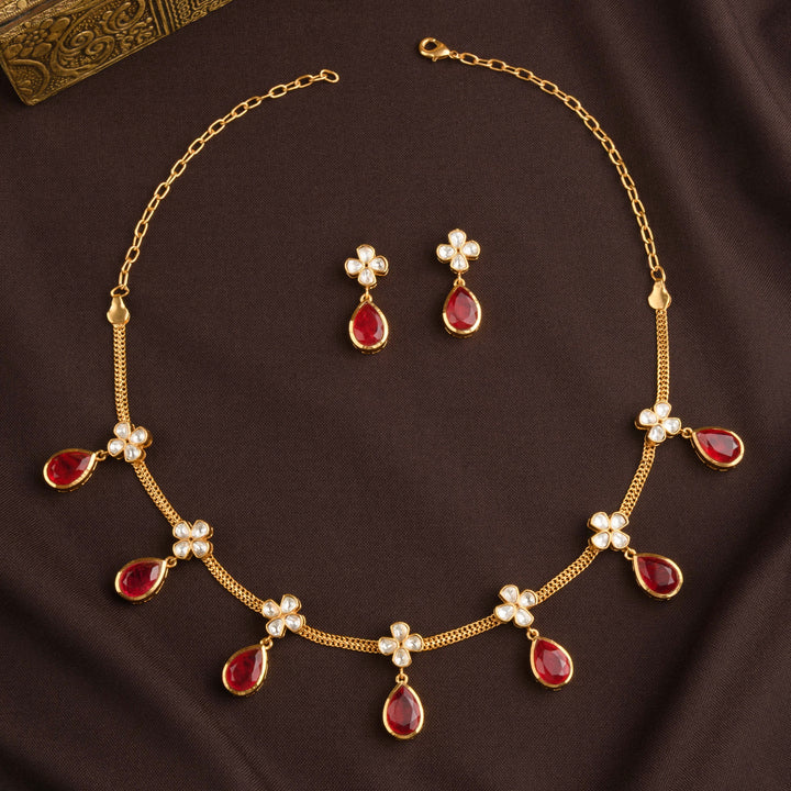 Aliya Polki Necklace Set