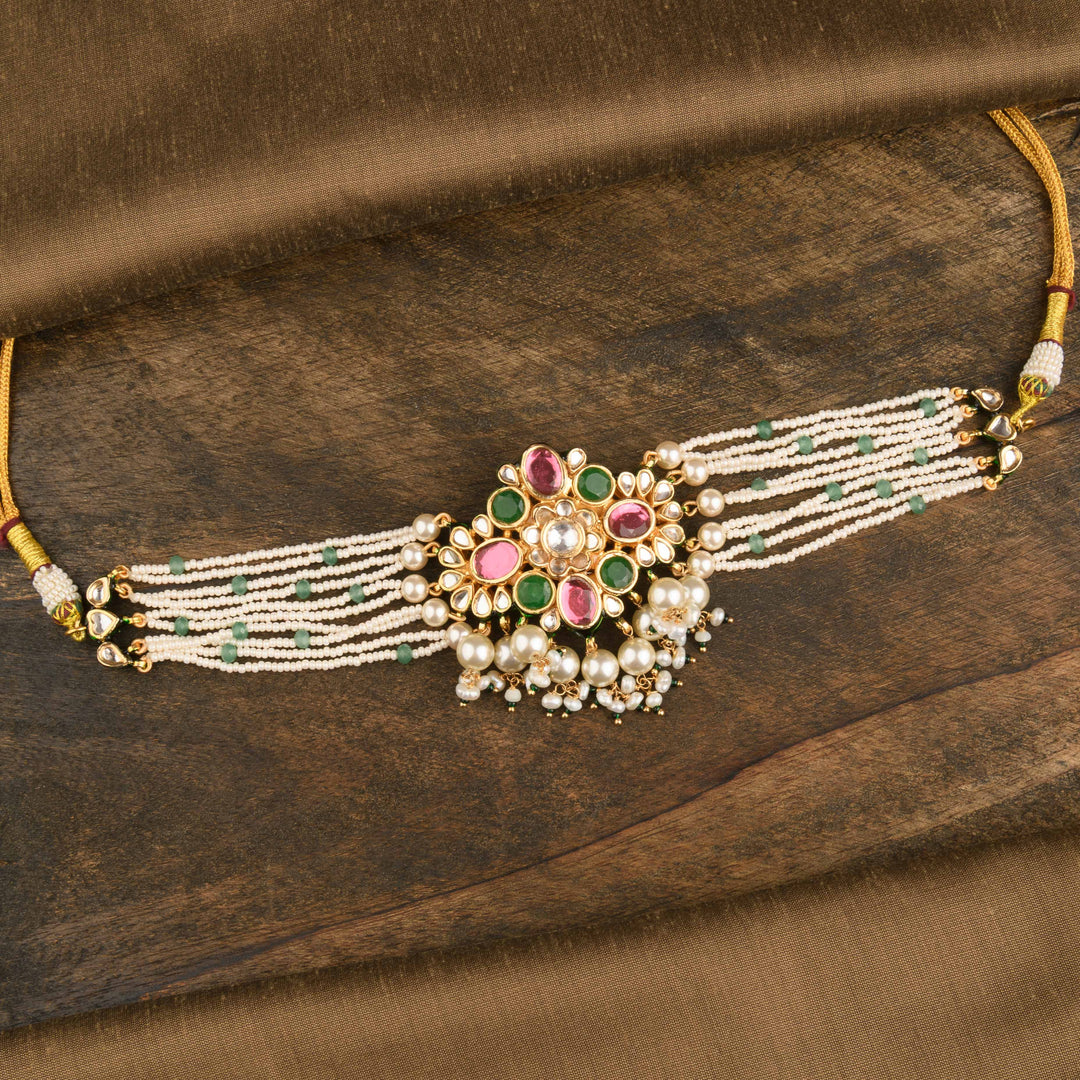 Sehr Ruby and Emerald Choker Set
