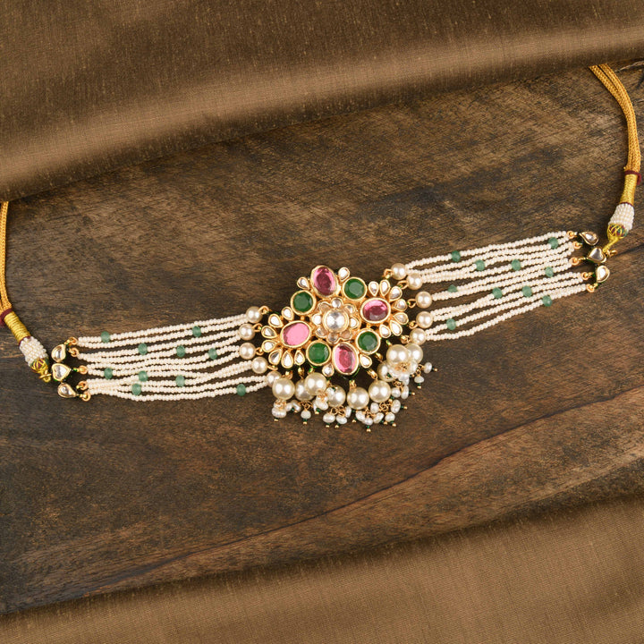 Sehr Ruby and Emerald Choker Set