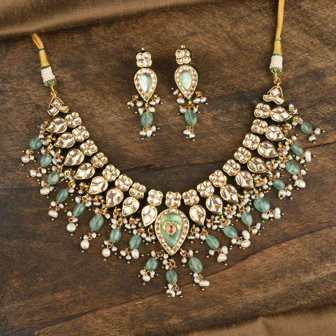 Nandini Fluorite Necklace Set