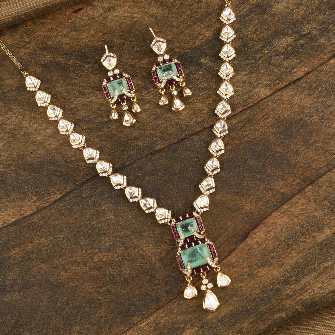 Esha Polki Necklace Set