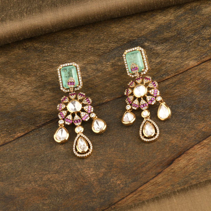 Aroosa Polki Necklace Set