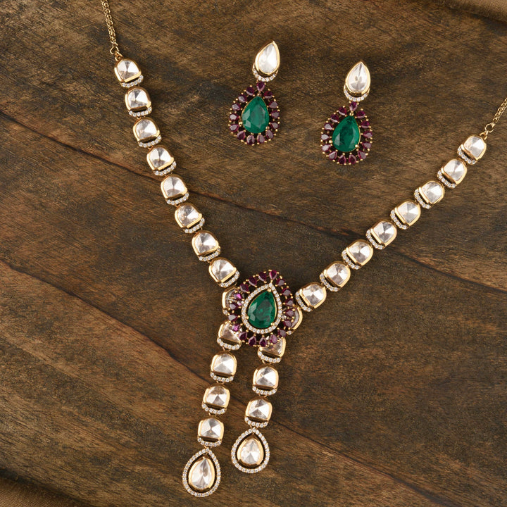 Rabia Polki Necklace Set