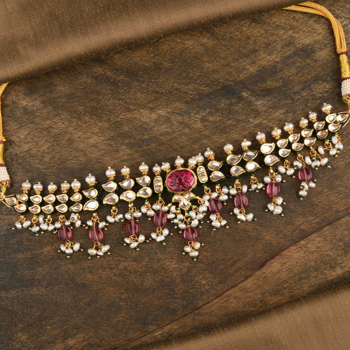 Parisa Ruby and Pearl Choker Set
