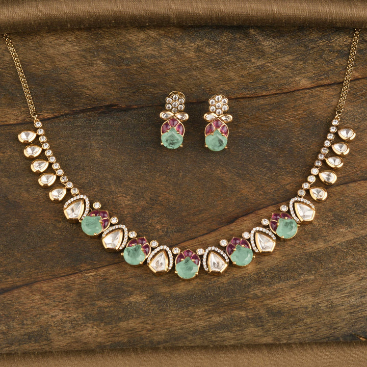Rida Polki Necklace Set