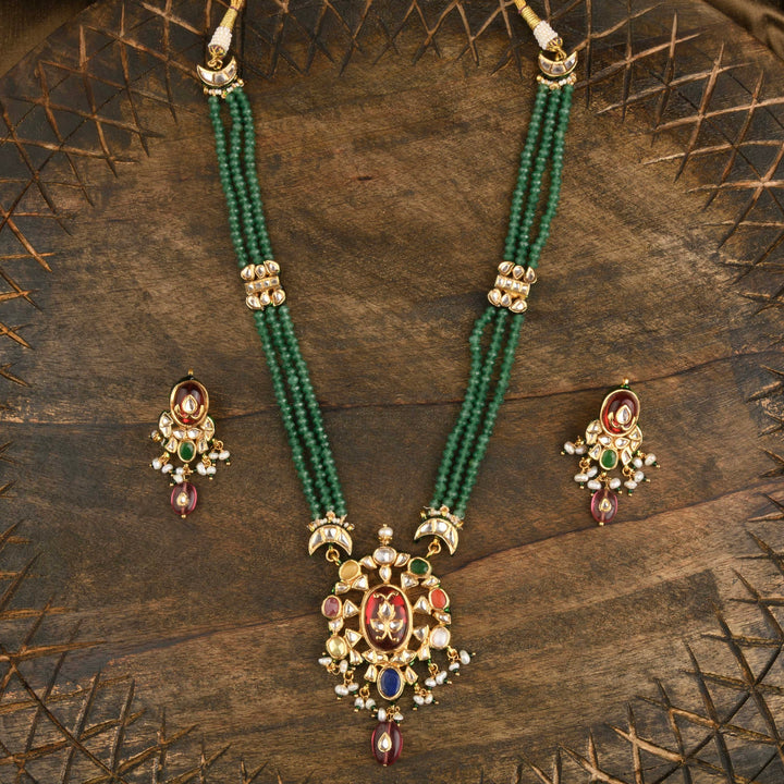 Marwa Navratan Necklace Set