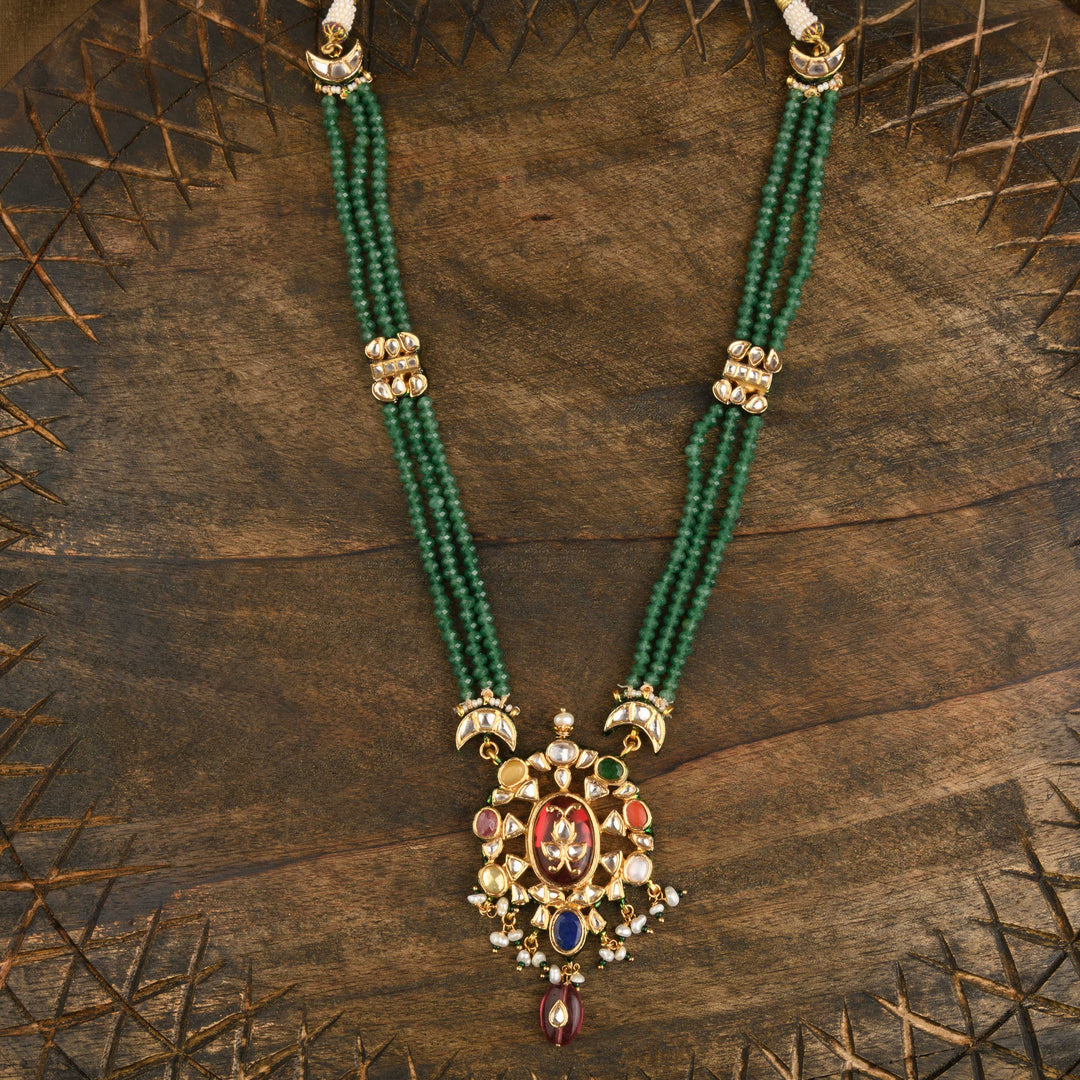 Marwa Navratan Necklace Set