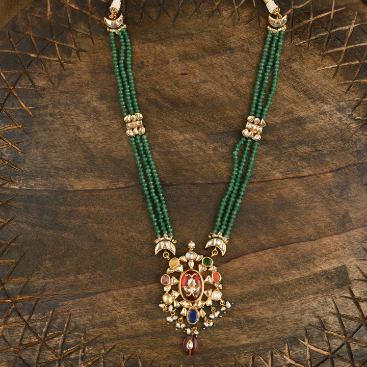 Marwa Navratan Necklace Set