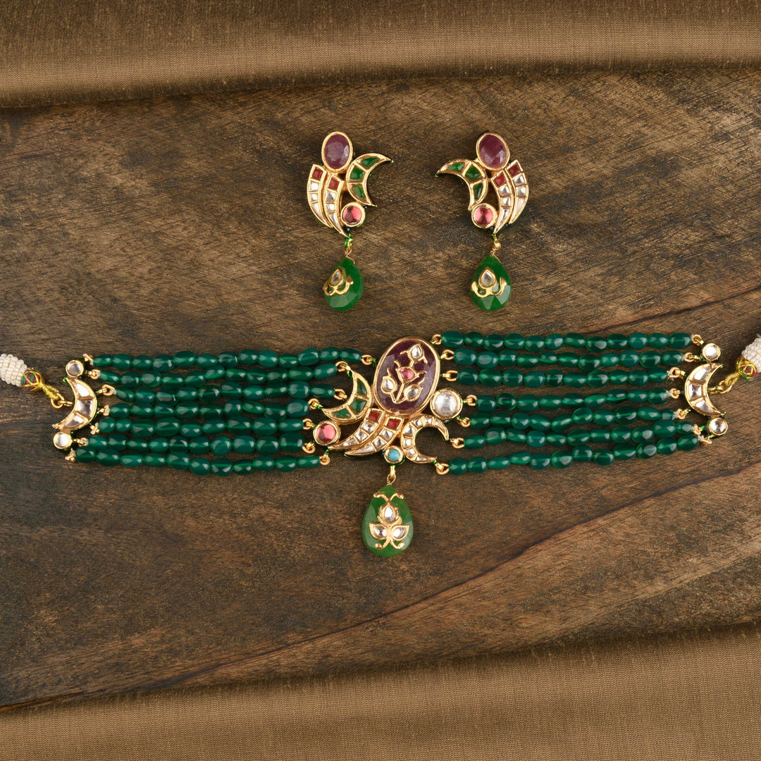 Rangrez Emerald Choker Set