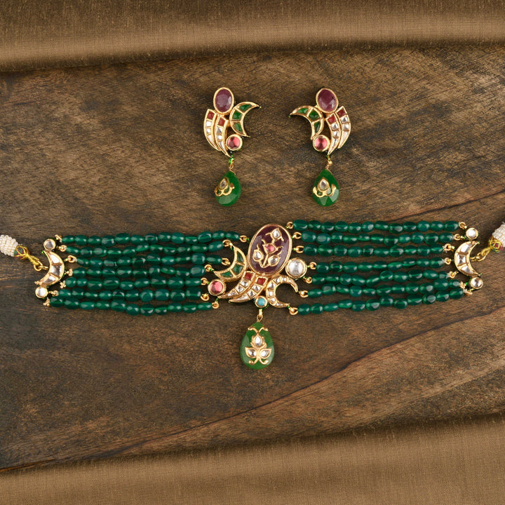 Rangrez Emerald Choker Set