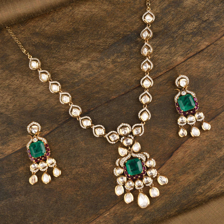 Anaya Polki Necklace Set