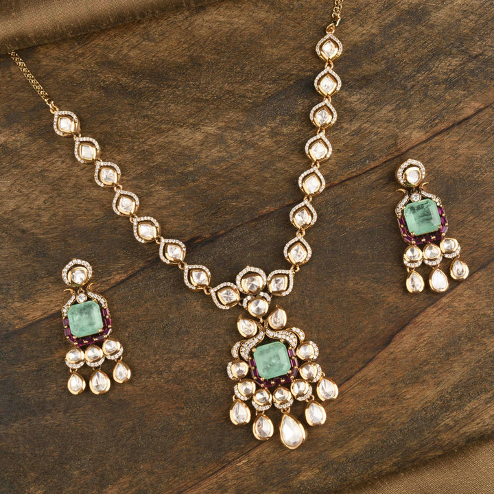 Anaya Polki Necklace Set