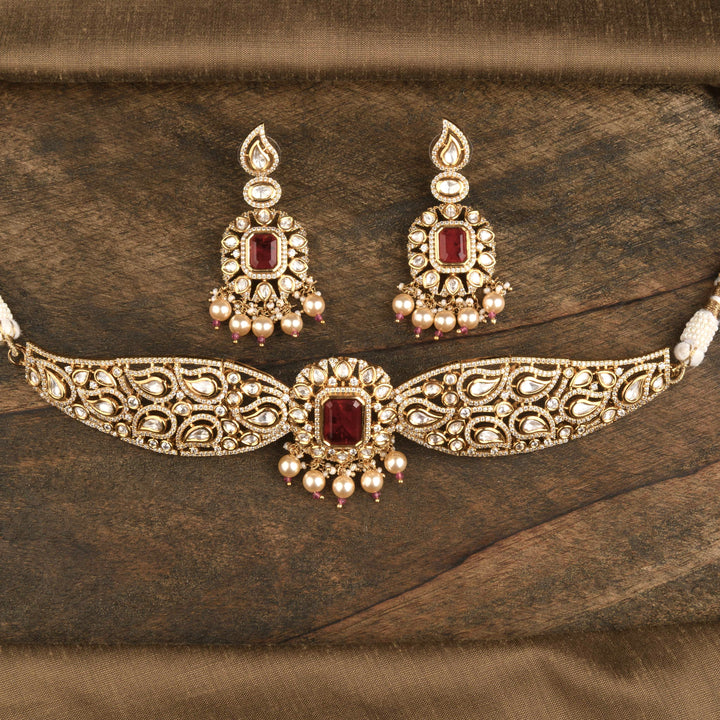 Mahira Polki Choker Set