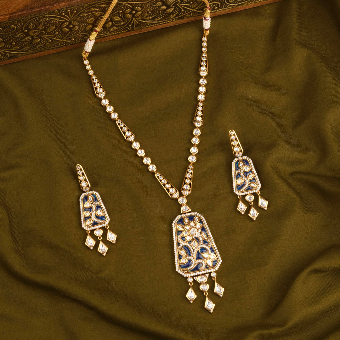 Zeba Polki Necklace Set