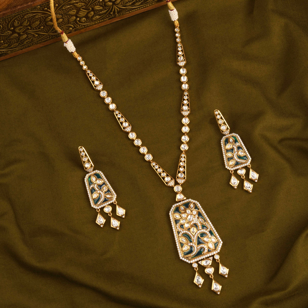 Zeba Polki Necklace Set
