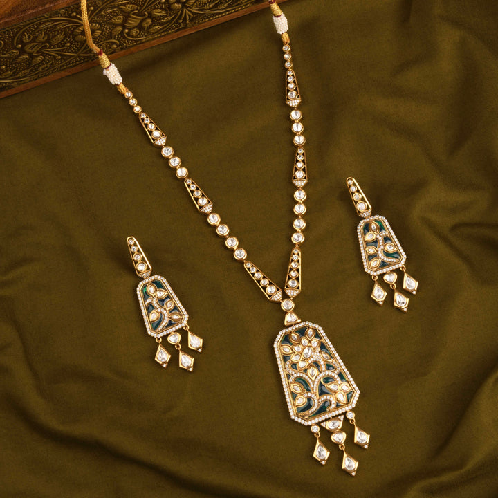 Zeba Polki Necklace Set
