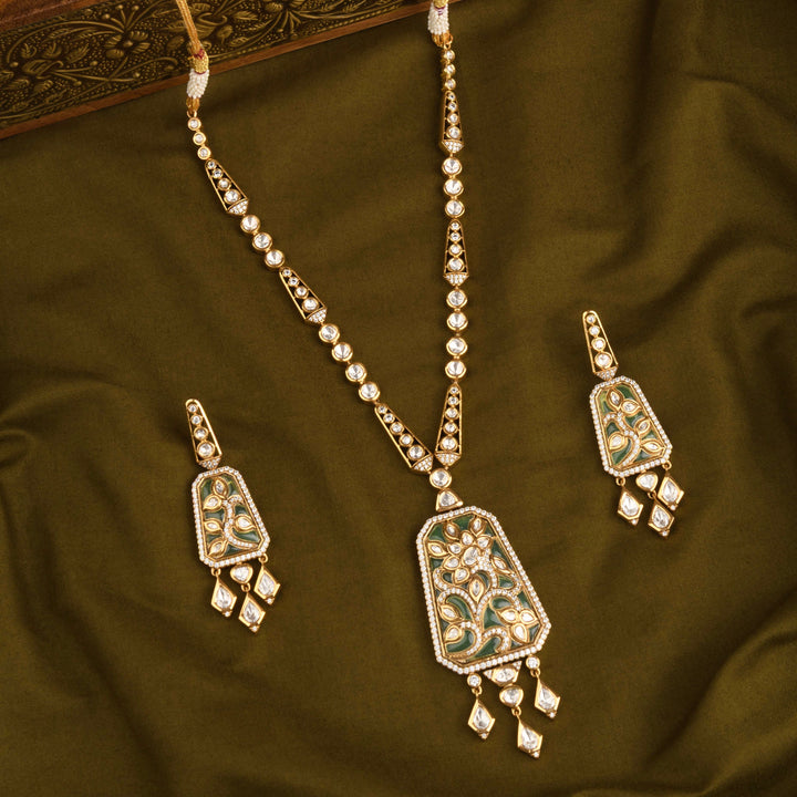 Zeba Polki Necklace Set