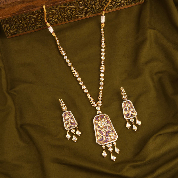 Zeba Polki Necklace Set