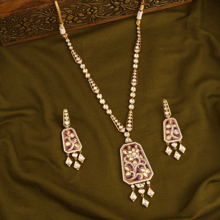 Zeba Polki Necklace Set