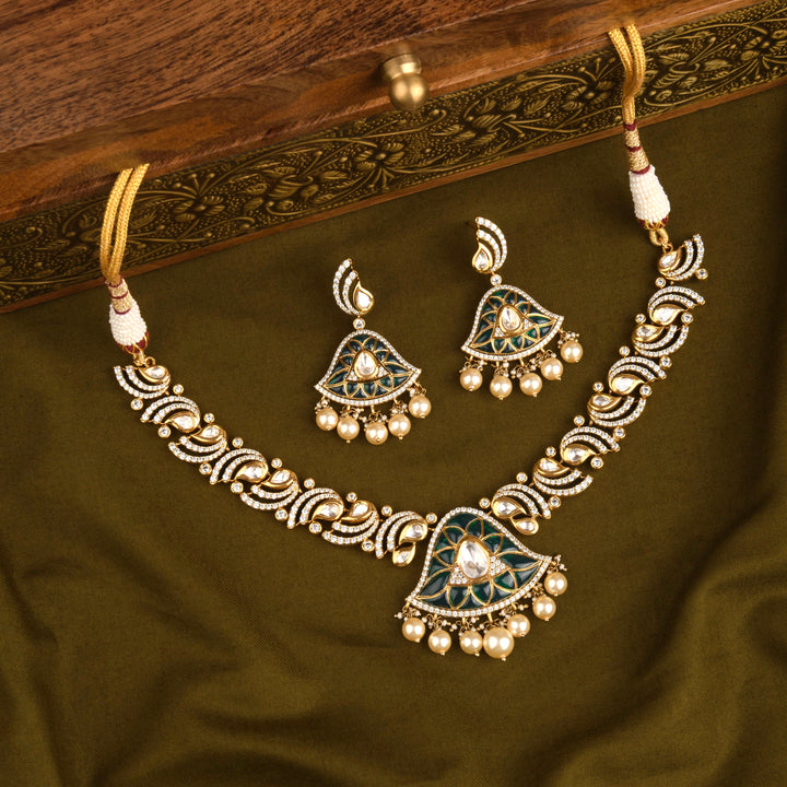 Jhanvi Polki Necklace Set